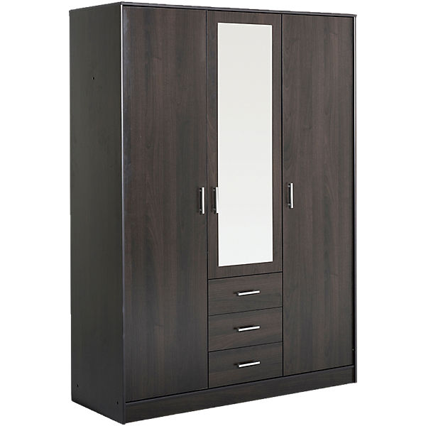 Kleiderschrank Infinity 3-trg., dunkelbraun