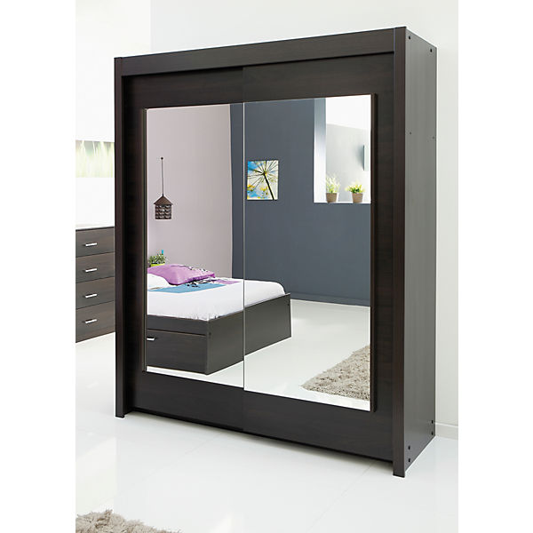 Schwebetürenschrank Infinity, dunkelbraun