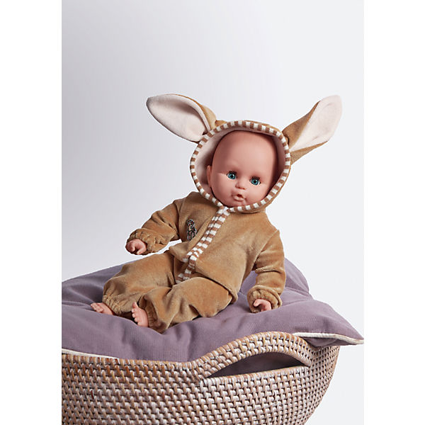 Babypuppe im Hasenoutfit, 32 cm