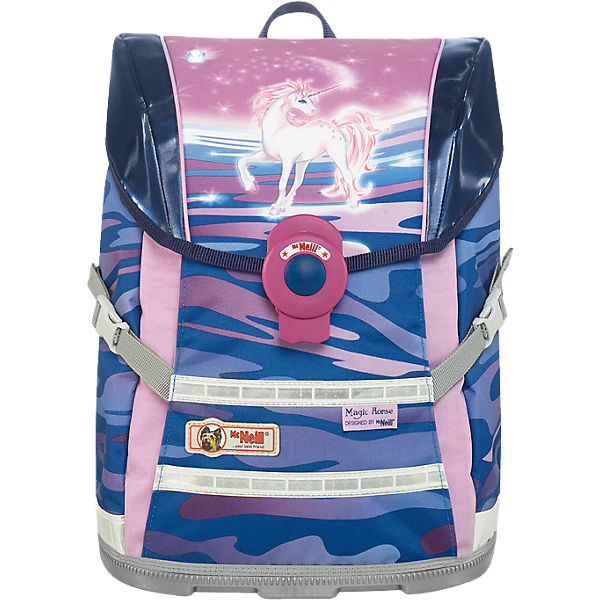 Schulranzenset ERGO Light MOVE Magic Horse mit Blinkfunktion, 4-tlg.