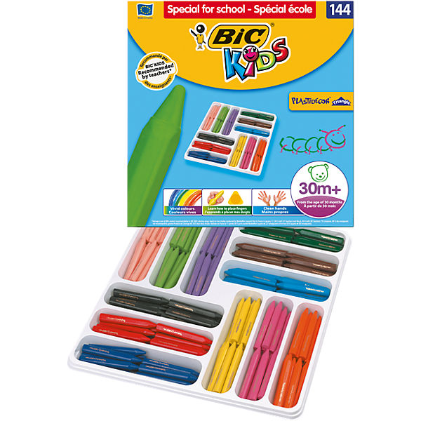 Plastidecor Triangle Wachsmalkreide, 144 Farben