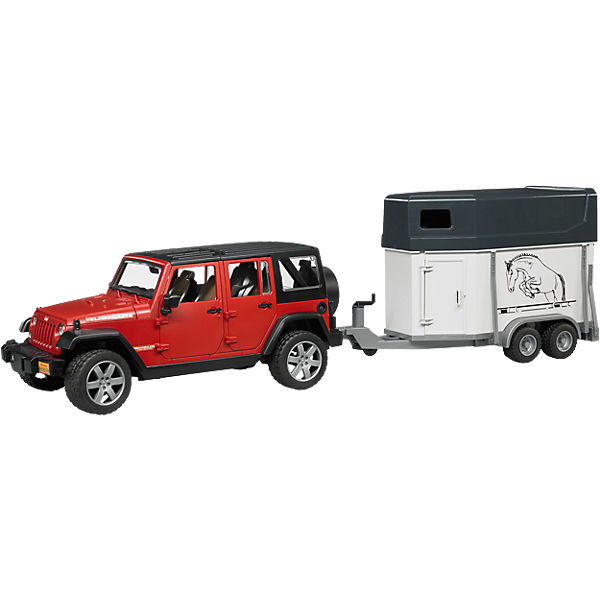 BRUDER 2926 Jeep Wrangler Unlimited Rubicon mit Pferd