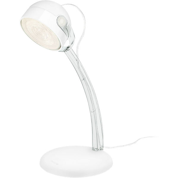 Schreibtischlampe Dyna, weiß, LED