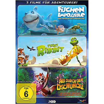 DVD Abenteurer-Box -(Fischen Impossible, Prinz Ribbit, Ab durch den Dschungel )