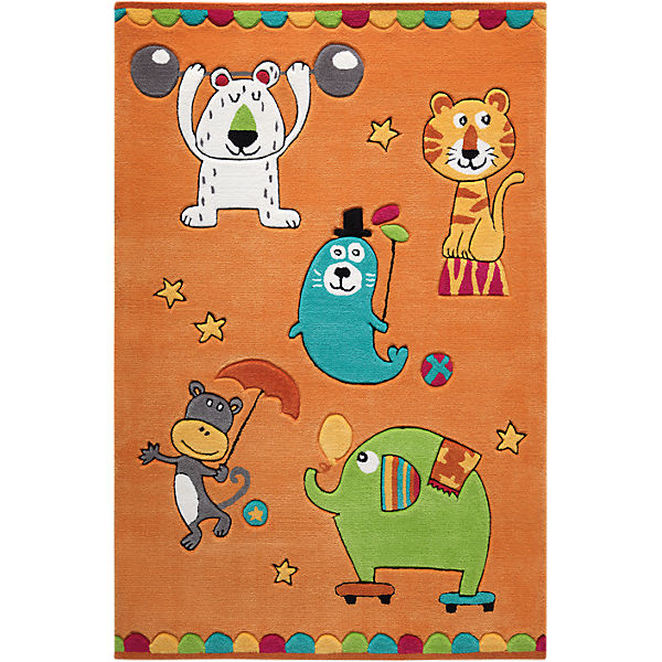 Teppich Little Artists, orange
