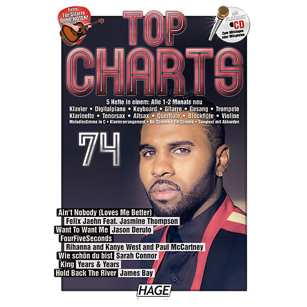 Top Charts, mit Playback-Audio-CD