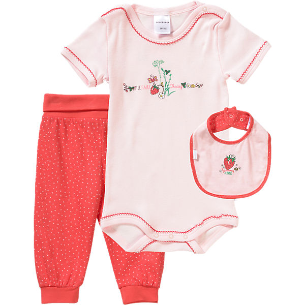 Baby Set Hose+Body+Lätzchen für Mädchen