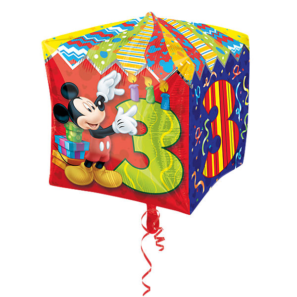 Folienballon Mickey Maus Zahl 3