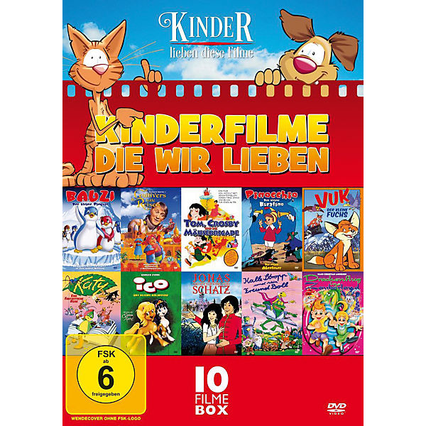 DVD Kinderfilme die wir lieben (10 Filme in einer Box)