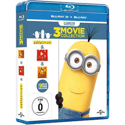 BLU-RAY Minions - Boxset (Ich - Einfach 1&2 / Minions) 3D Version