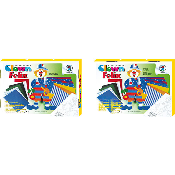 Bastelkoffer Clown Felix, 17-tlg.