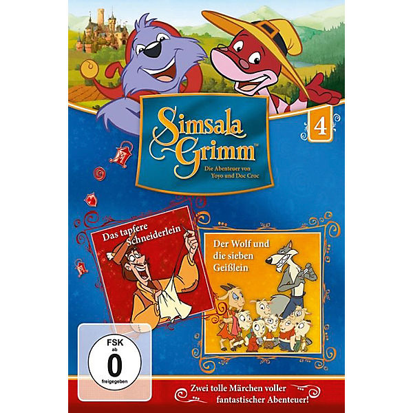 DVD Simsalagrimm 04 - Das tapfere Schneiderlein/Der Wolf und die sieben Geißlein