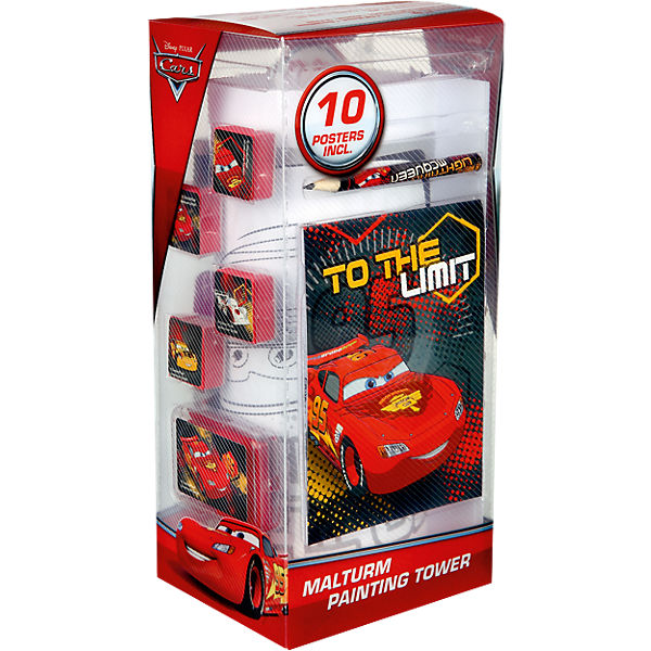 Mal- und Schreibturm Cars, 31-tlg.