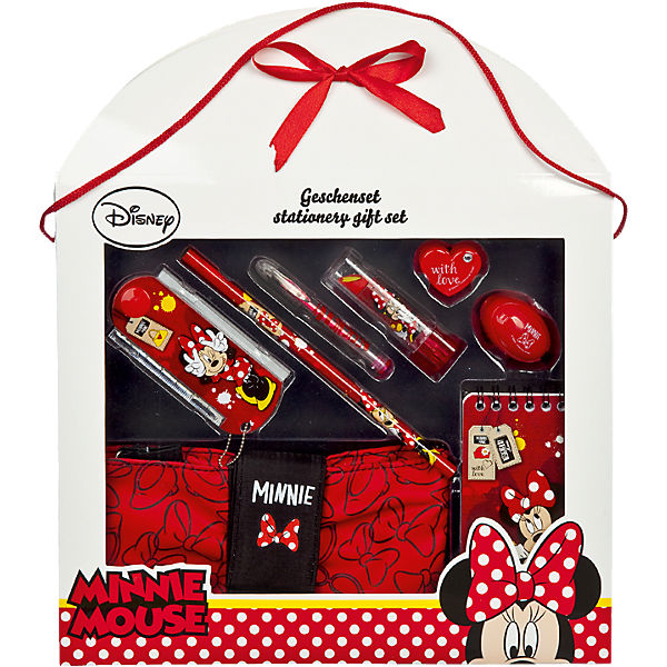 Schreibgeschenk-Set Minnie Mouse, 8-tlg.