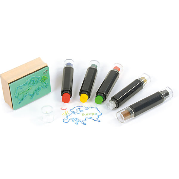 Stempelkissen Stifte 5er Set, 10 Farben