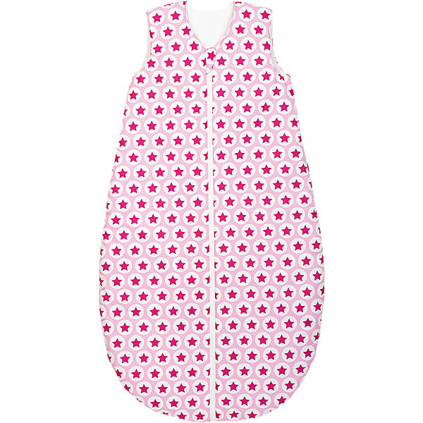 Sommer- Schlafsack Basic, Sterne, pink