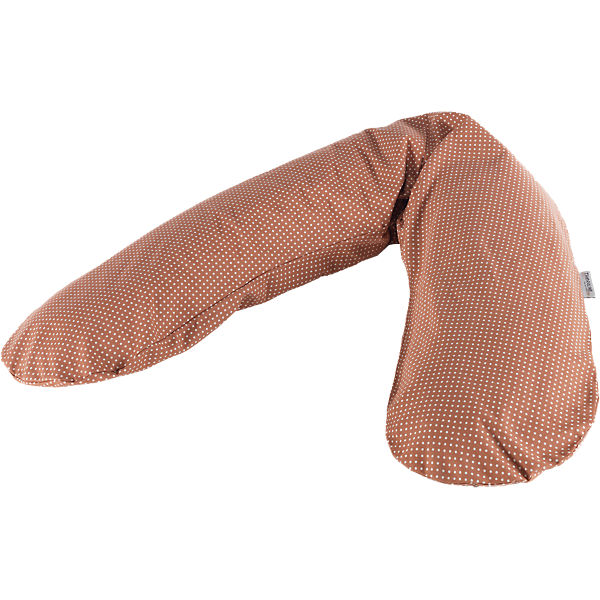 Bezug für Stillkissen Original 190 cm, Punkte marsala