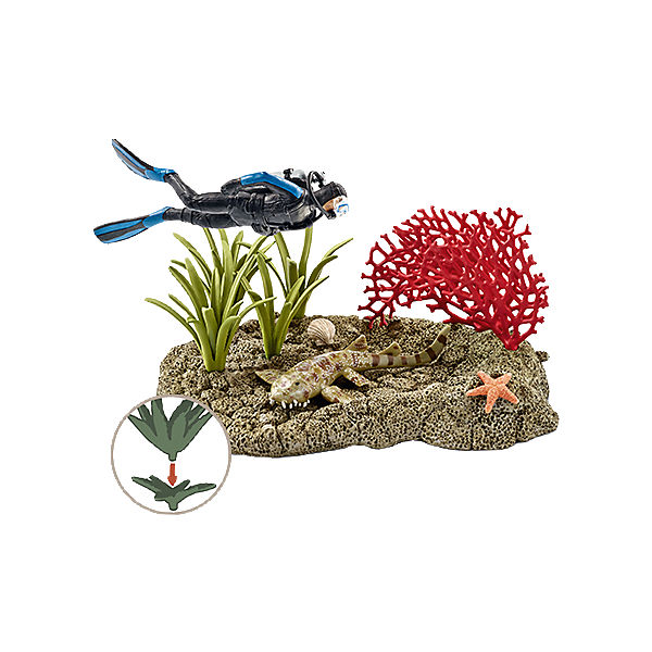 Schleich 42328 Wild Life: Taucher im Korallenriff
