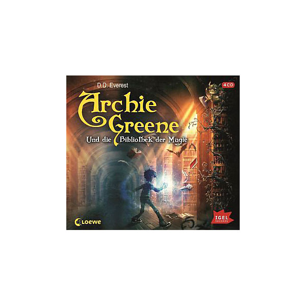 Archie Greene und die Bibliothek der Magie, 4 Audio-CDs