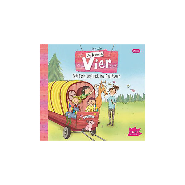 Die frechen Vier: Mit Sack und Pack ins Abenteuer, 2 Audio-CDs