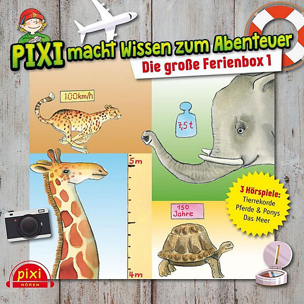 Pixi macht Wissen zum Abenteuer: Die große Ferienbox, 3 Audio-CDs