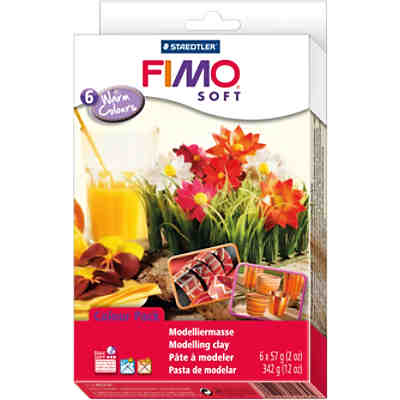 FIMO soft Materialpackung Warm Colours, 6 x 57 g