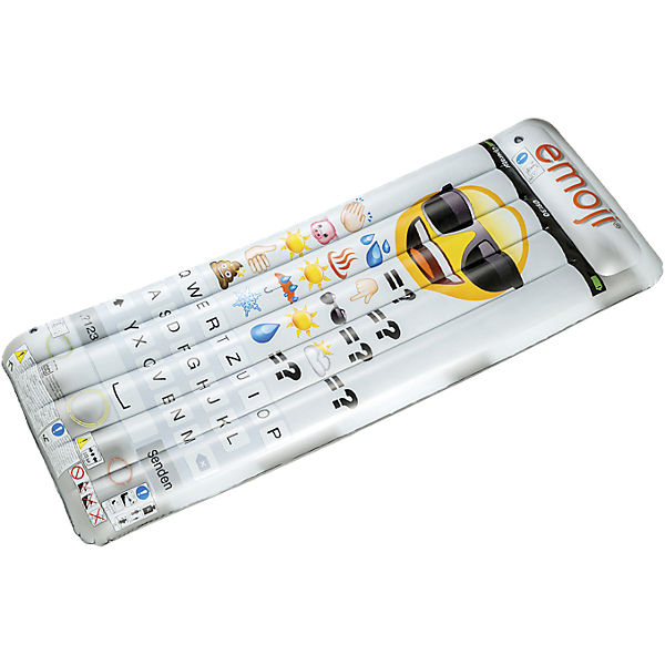 Luftmatratze Emoji Handy-Design, 175x70cm