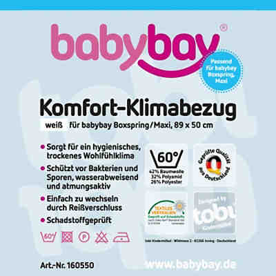 Klima-Bezug für babybay maxi/boxspring, 89 x 50 cm
