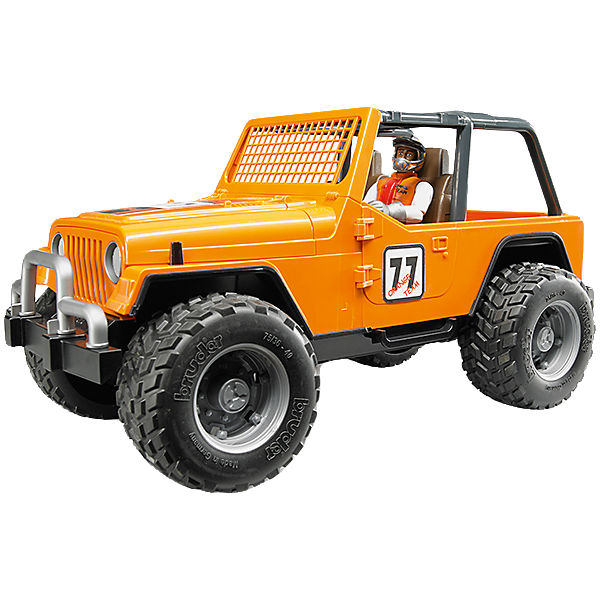 Jeep Cross Country Racer orange mit Rennfahrer 1:16