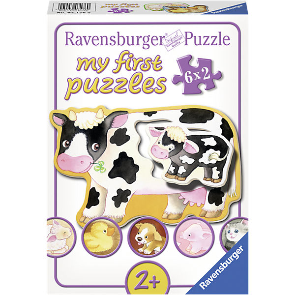 my first Puzzle Tiere und ihre Kinder 6 x 2 Teile