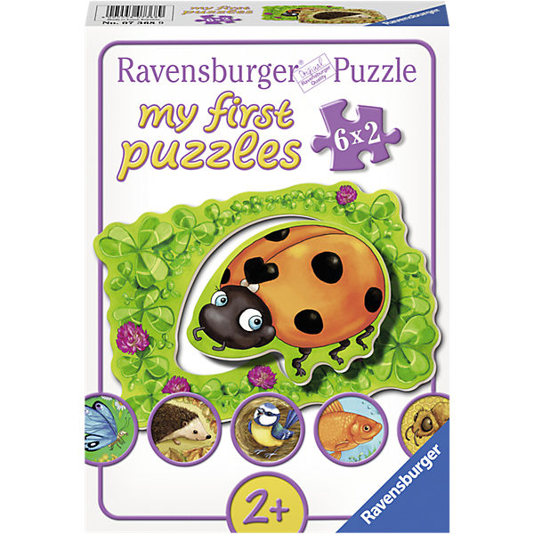 my first Puzzle Wo die Tiere wohnen 6 x 2 Teile