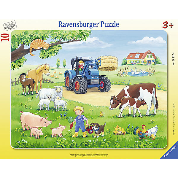 Rahmenpuzzle Sommer auf dem Bauernhof 10 Teile