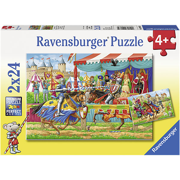Puzzle Bei den Rittern 2 x 24 Teile