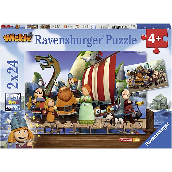 Puzzle-Set Wickie und seine Freunde 2 x 24 Teile