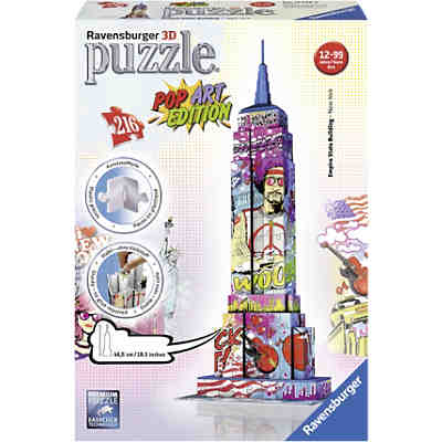 3D Puzzle-Bauwerke Empire State Building Pop Art 216 Teile
