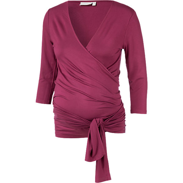 Umstandslangarmshirt WrapTop Beaujolais