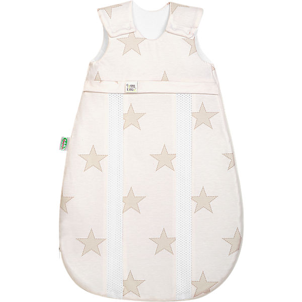 Schlafsack Jersey prima klima, Softeis, Sterne creme