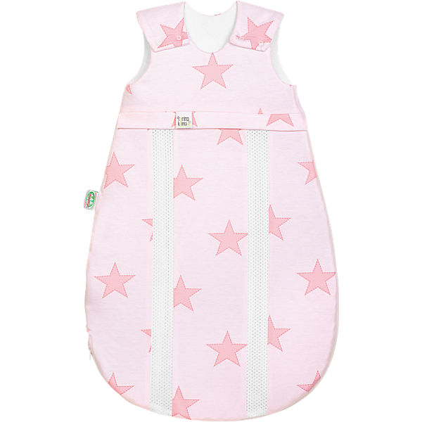 Schlafsack Jersey prima klima, Softeis, Sterne rose
