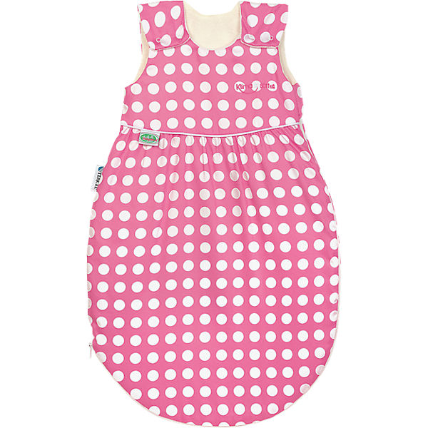Sommer- Schlafsack Klimasoft, Tupfen pink