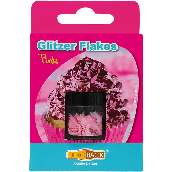 Glitzer Flakes pink