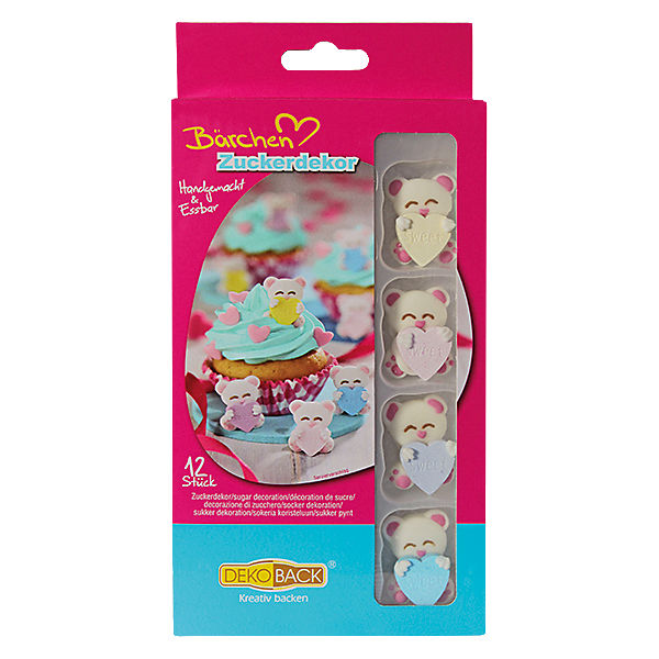 Zuckerdekor Bärchen, 12 Stück