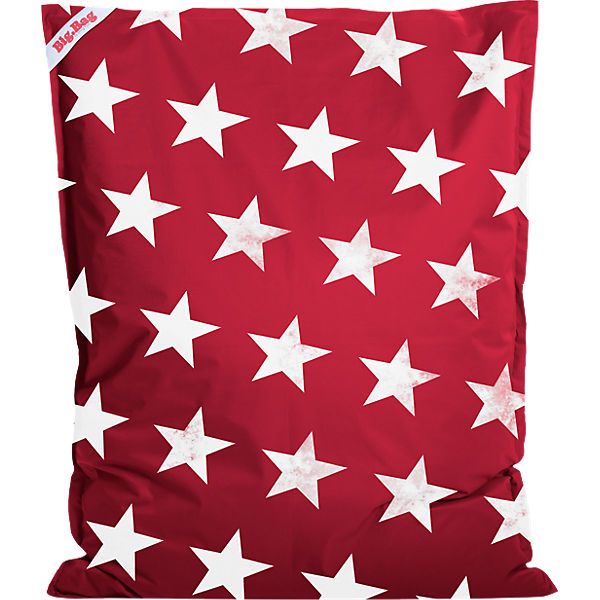 Sitzsack BigBag STARS, 130 x 170 cm, rot