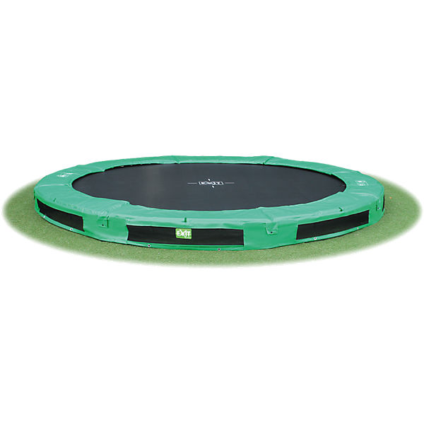 EXIT InTerra Trampolin grün, 366 cm