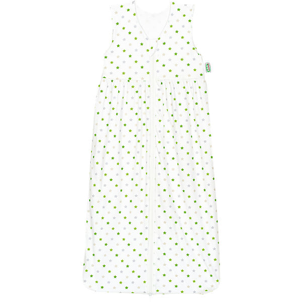 Sommer- Schlafsack Anni, Jersey, Sterne weiß-limone