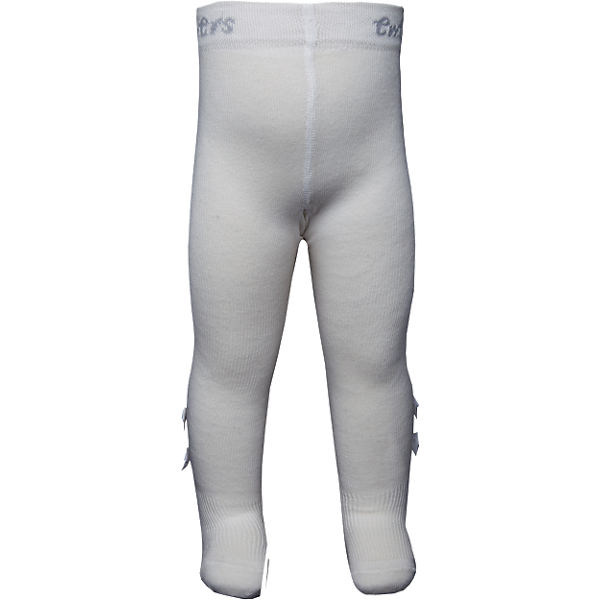 Baby Strickstrumpfhose mit Schleifen für Mädchen