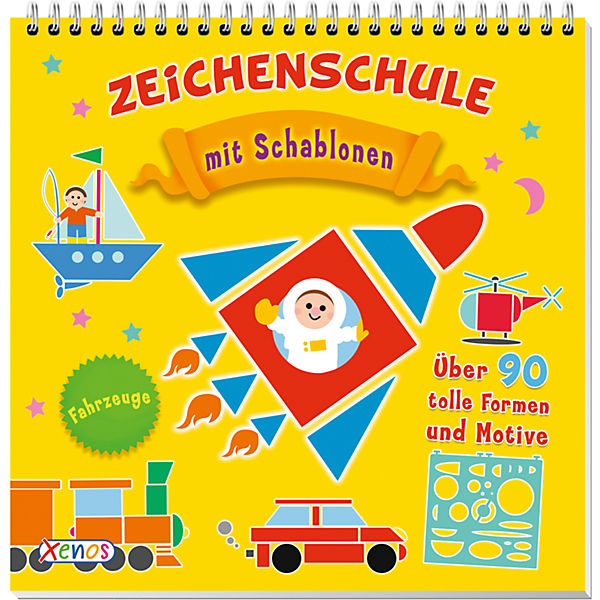Zeichenschule: Fahrzeuge, mit Schablonen