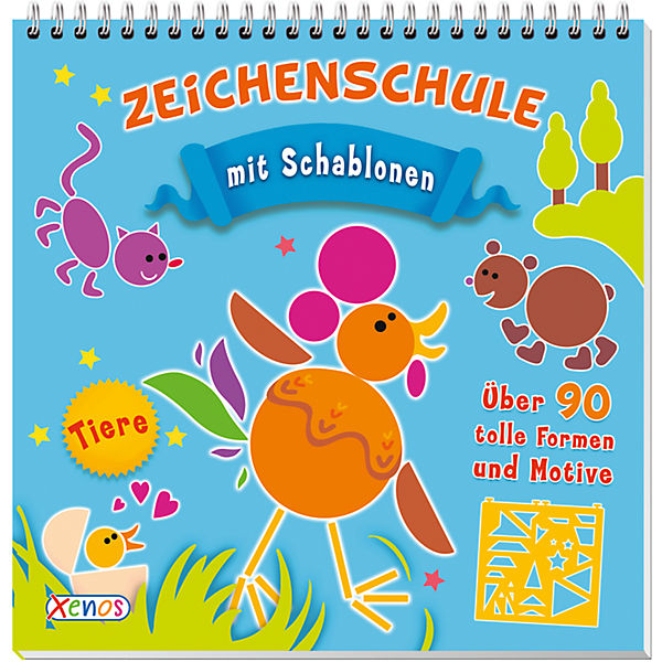 Zeichenschule: Tiere, mit Schablonen