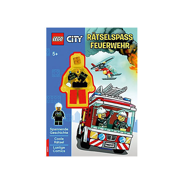 LEGO City: Rätselspaß Feuerwehr - Achtung, es brennt!, mit LEGO Minifigur