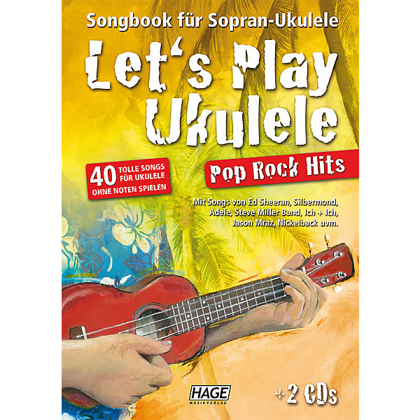 Let's Play Ukulele Pop Rock Hits, mit 2 Audio-CDs