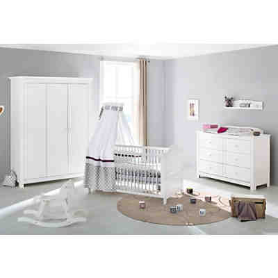 Komplett Kinderzimmer NINA groß/extrabreit, 3-tlg., Fichte weiß 2